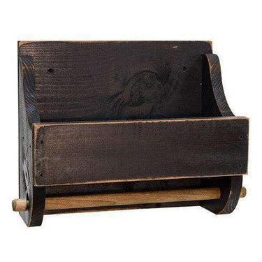 Black Wood Paper Towel Holder - The Fox Decor